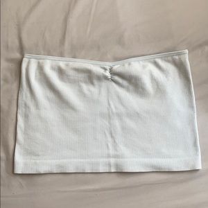 Light Blue Ribbed Tube Top